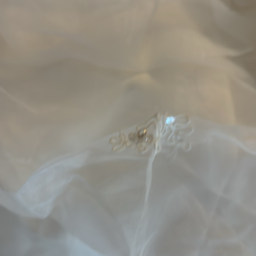 David's Bridal Strapless White Gown - Picture 6 of 7